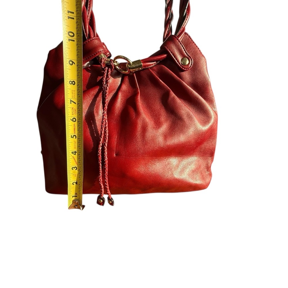 RELIC RED LEATHER HOBO BAG WITH BRAIDED STRAPS - Picture 5 of 10